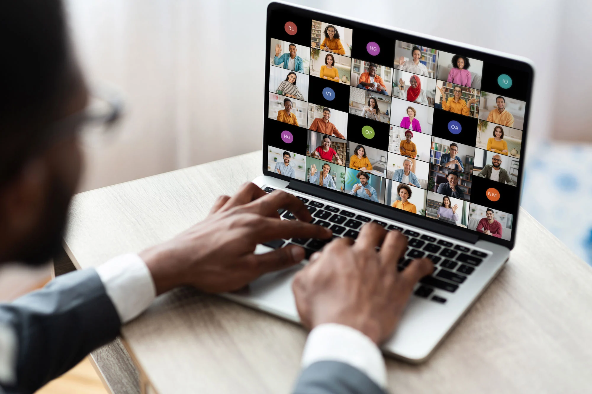 man participating in large online video conference 2026 01 08 23 24 10 utc2.webp
